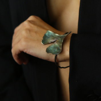 Bracelet in silver ,Ginkgo